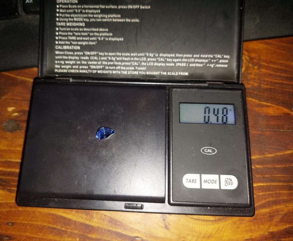 PEAR CUT 2.40CT MODERATE BLUEISH VIOLET TANZANITE GEMSTONE  PLEASE READ FULL DESCRIPTION