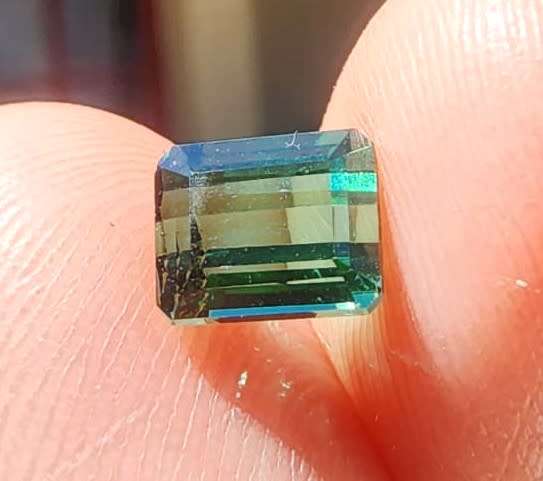 GISA CERTIFIED TOP GREEN TOURMALINE (AKA BRAZILIAN EMERALD) 2.35CT GEMSTONE FROM AFGHANISTAN