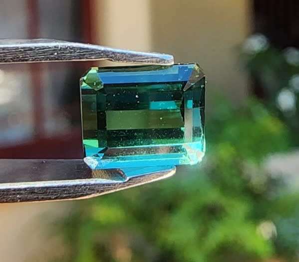 GISA CERTIFIED TOP GREEN TOURMALINE (AKA BRAZILIAN EMERALD) 2.35CT GEMSTONE FROM AFGHANISTAN