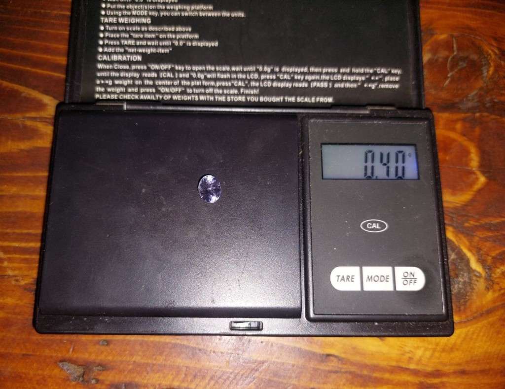 GISA CERTIFIED 2.00CT PALE BLUEISH VIOLET TANZANITE GEMSTONE  PLEASE READ FULL DESCRIPTION