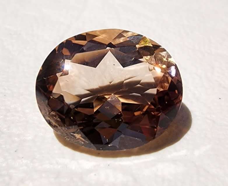 GLORIOUS LARGE 9.1CT BROWNISH ORANGE IMPERIAL TOPAZ GEMSTONE WITH OVAL CUT