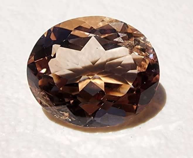 GLORIOUS LARGE 9.1CT BROWNISH ORANGE IMPERIAL TOPAZ GEMSTONE WITH OVAL CUT