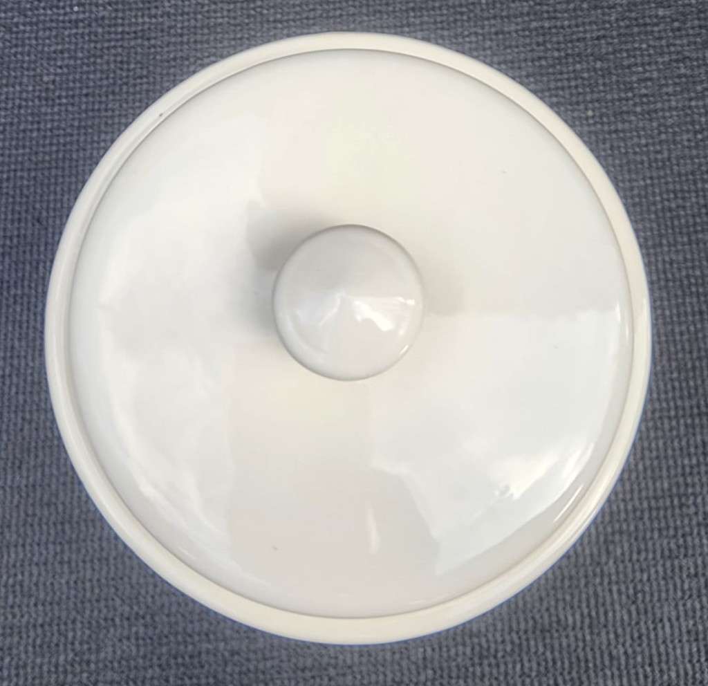 FINE OLDE CROCKERY CERAMIC BISCUIT CONTAINER LARGE 23CM HIGH