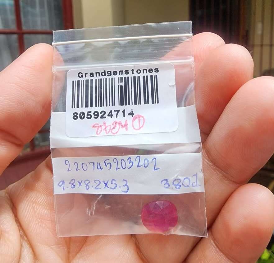 PINKISH RED 3.85CT RUBY GEMSTONE - UV MODERATE RED!  HIGH THERMAL CONDUCTIVITY!