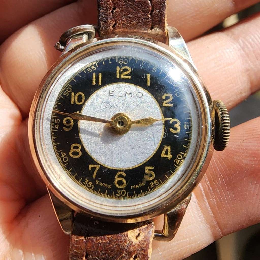 Vintage Elmo Bullseye Swiss Made Ladies Mechanical Cocktail Watch