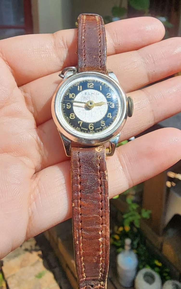 Vintage Elmo Bullseye Swiss Made Ladies Mechanical Cocktail Watch