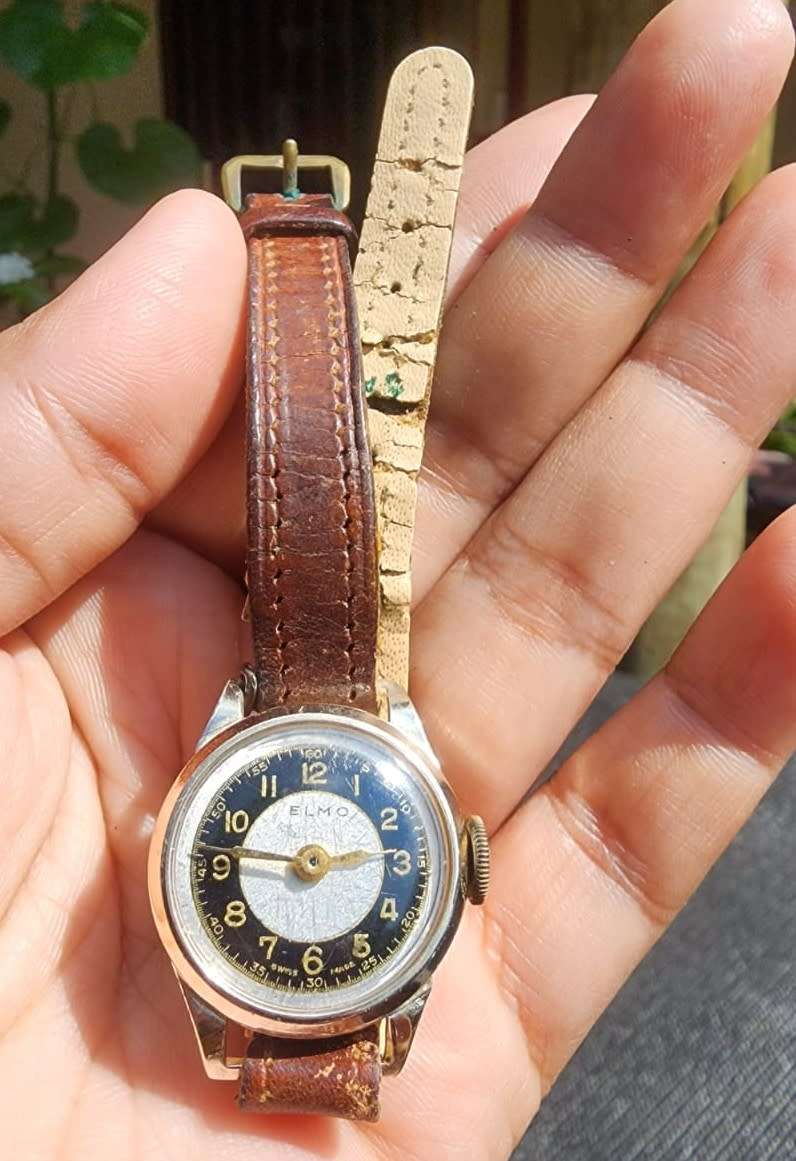 Vintage Elmo Bullseye Swiss Made Ladies Mechanical Cocktail Watch