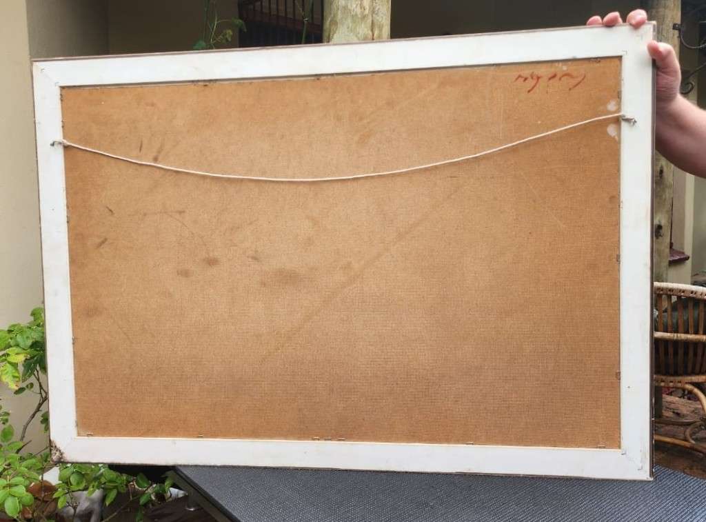 Listed USA Artist Everett Woodson (1933-2016) Winter Farmstead Original Oil Painting