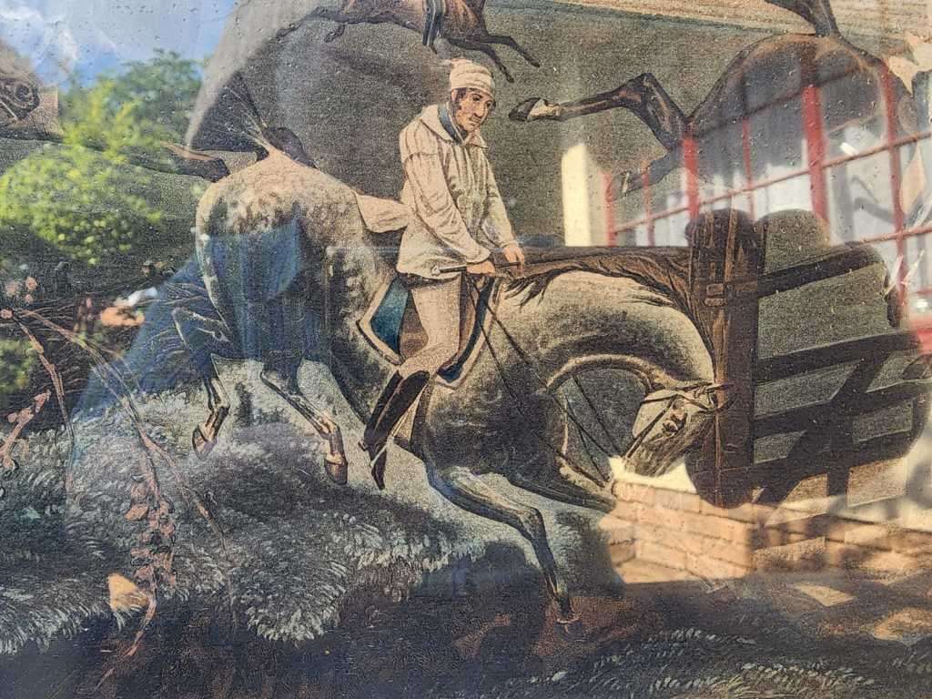 Plate III First Steeple-Chase On Record 1839 Very Rare Original Coloured Aquatint Henry Alken