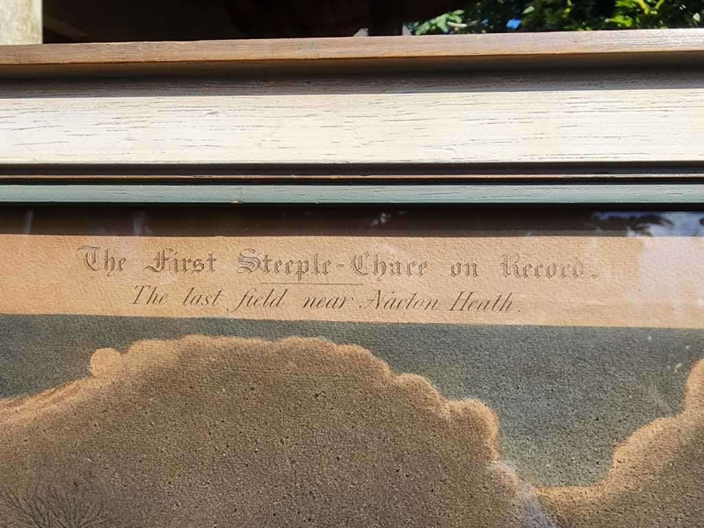 Plate III First Steeple-Chase On Record 1839 Very Rare Original Coloured Aquatint Henry Alken