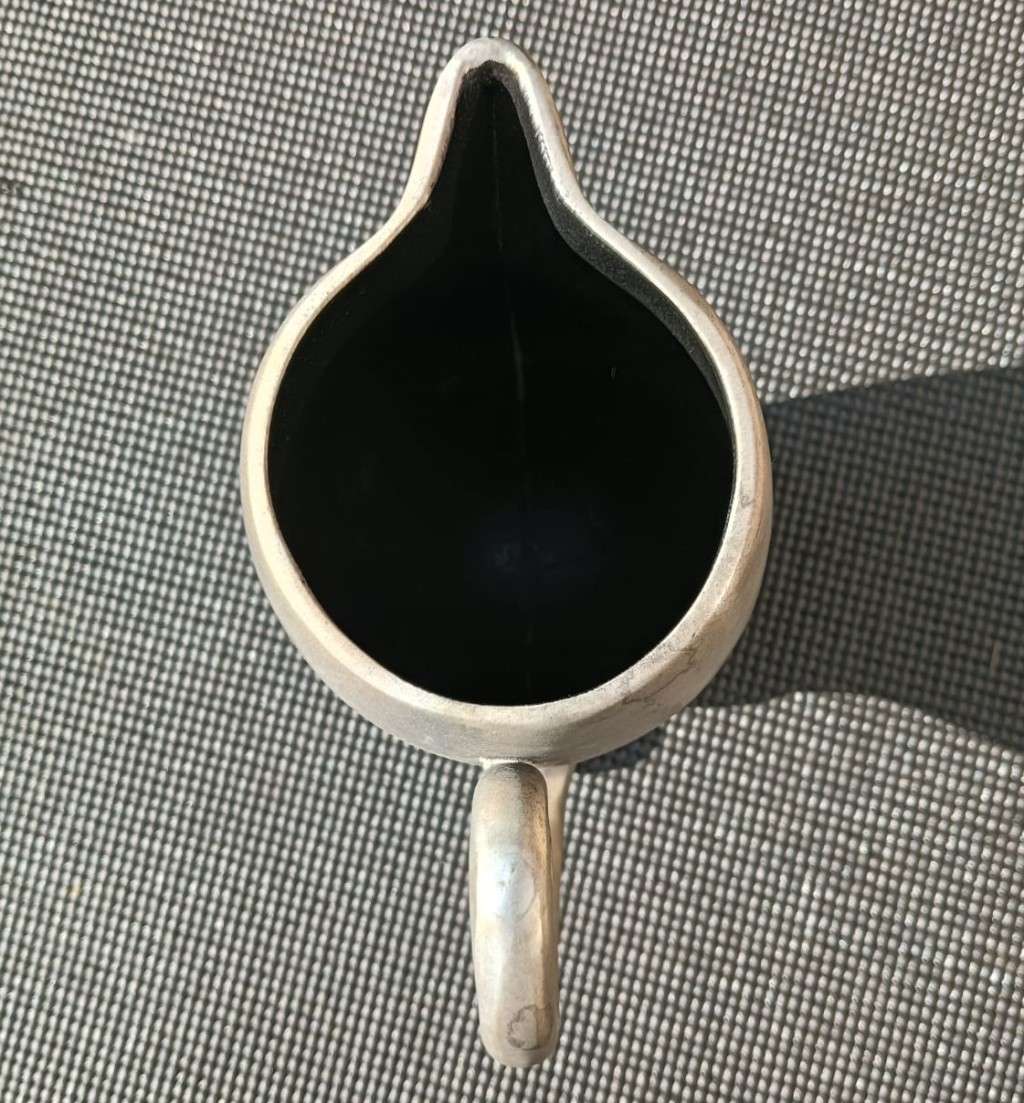 Lovely Caroll Boyes Styled Artistic Pewter Pitcher