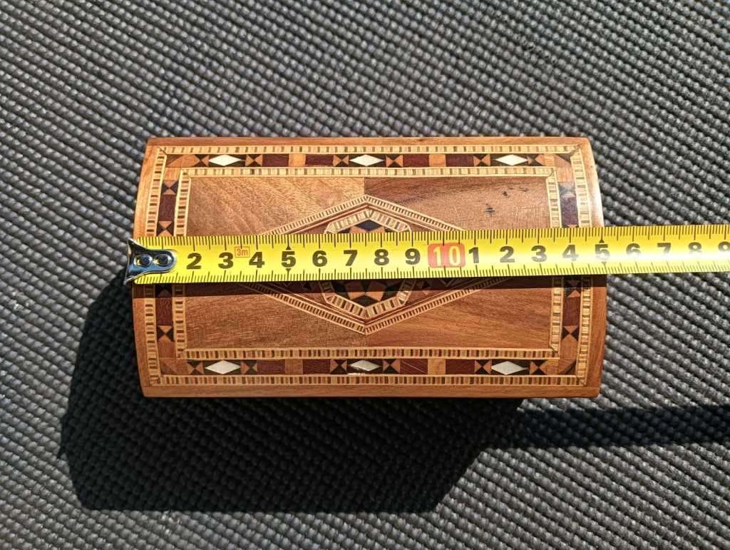 Decorative Mosaic Middle Eastern Mother of Pearl Wooden Inlaid Hand Crafted Khatam Trinket Box