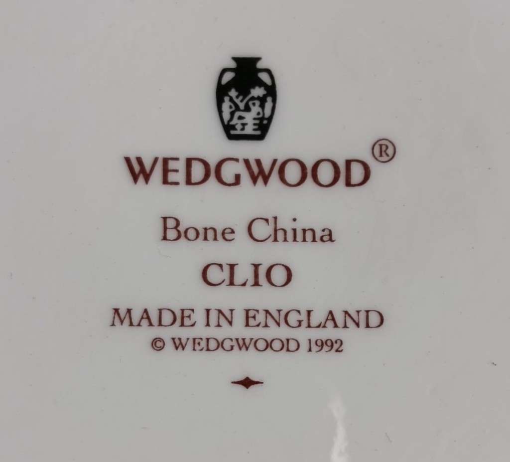 Wedgwood England 1992 Clio Porcelain Lidded Trinket Box