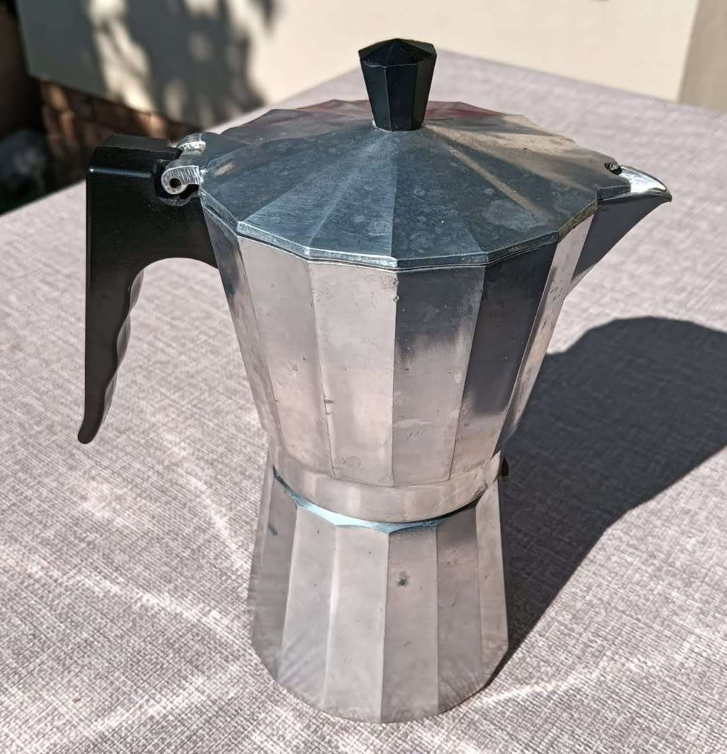 Vintage Aluminium Italian Expresso Coffee Maker (6 cup) Complete