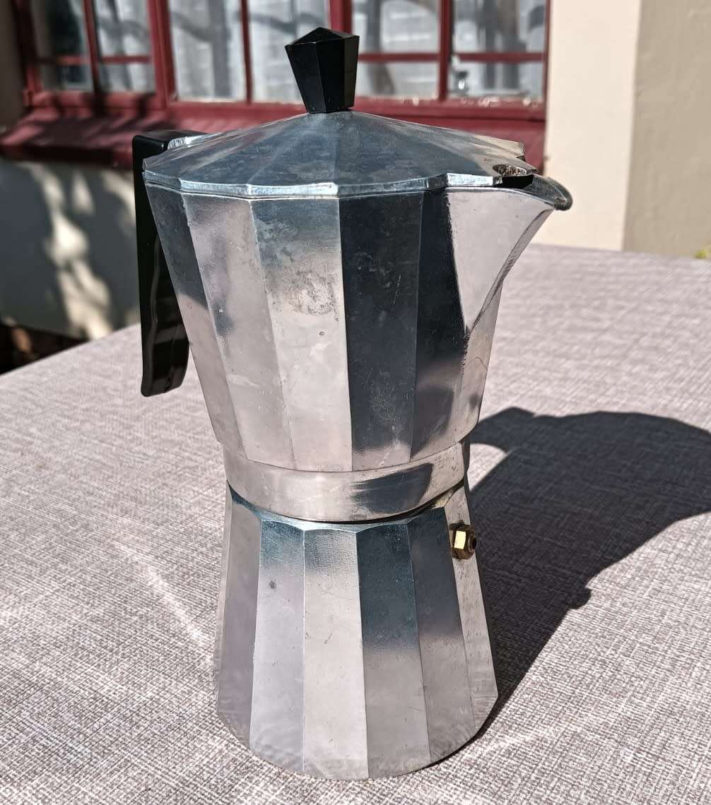 Vintage Aluminium Italian Expresso Coffee Maker (6 cup) Complete