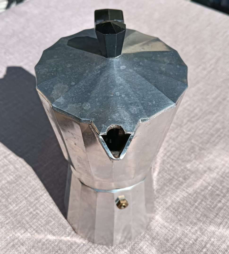 Vintage Aluminium Italian Expresso Coffee Maker (6 cup) Complete