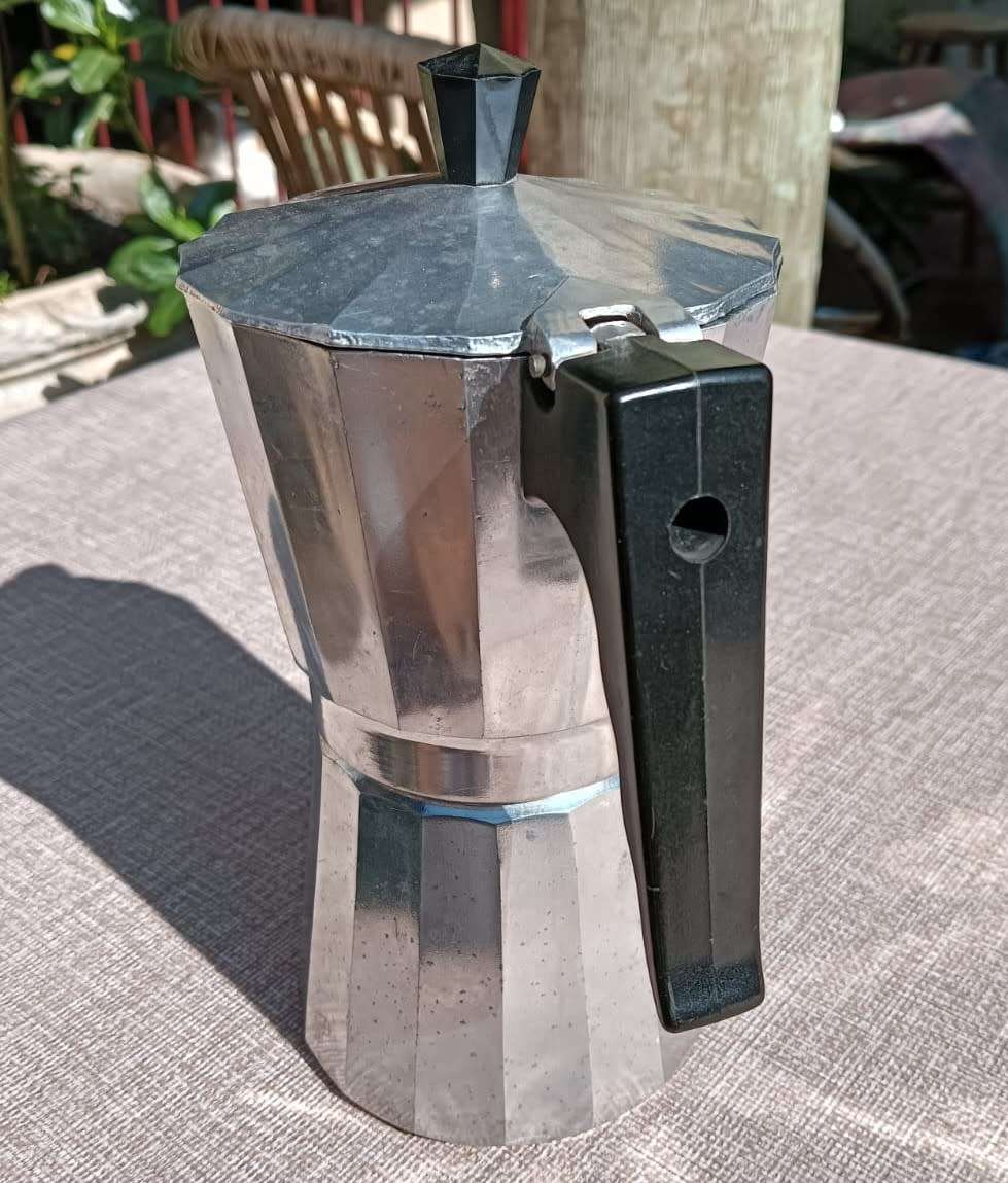 Vintage Aluminium Italian Expresso Coffee Maker (6 cup) Complete