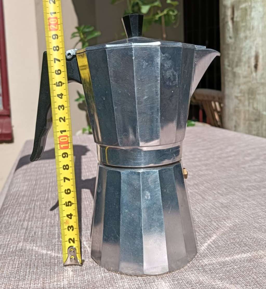 Vintage Aluminium Italian Expresso Coffee Maker (6 cup) Complete