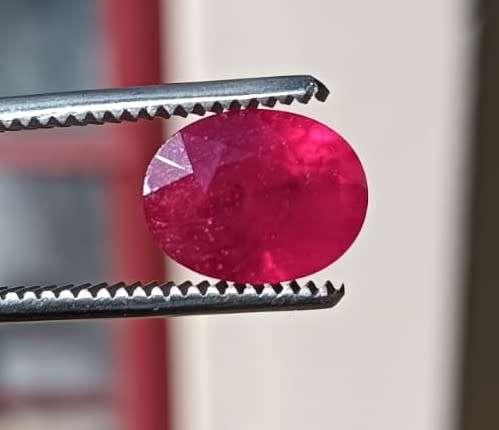 GISA CERTIFIED BLOOD RED 4.55CT RUBY GEMSTONE - UV STRONG RED!  HIGH THERMAL CONDUCTIVITY!