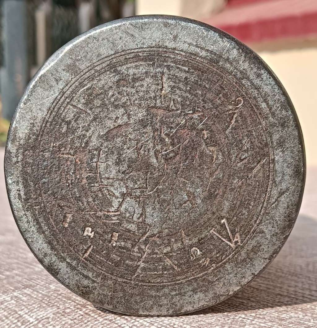 WW1 British Vickers 13 Pounder 1905 Shrapnel Projectile with Vickers No 80 Fuze Date Filled 1918