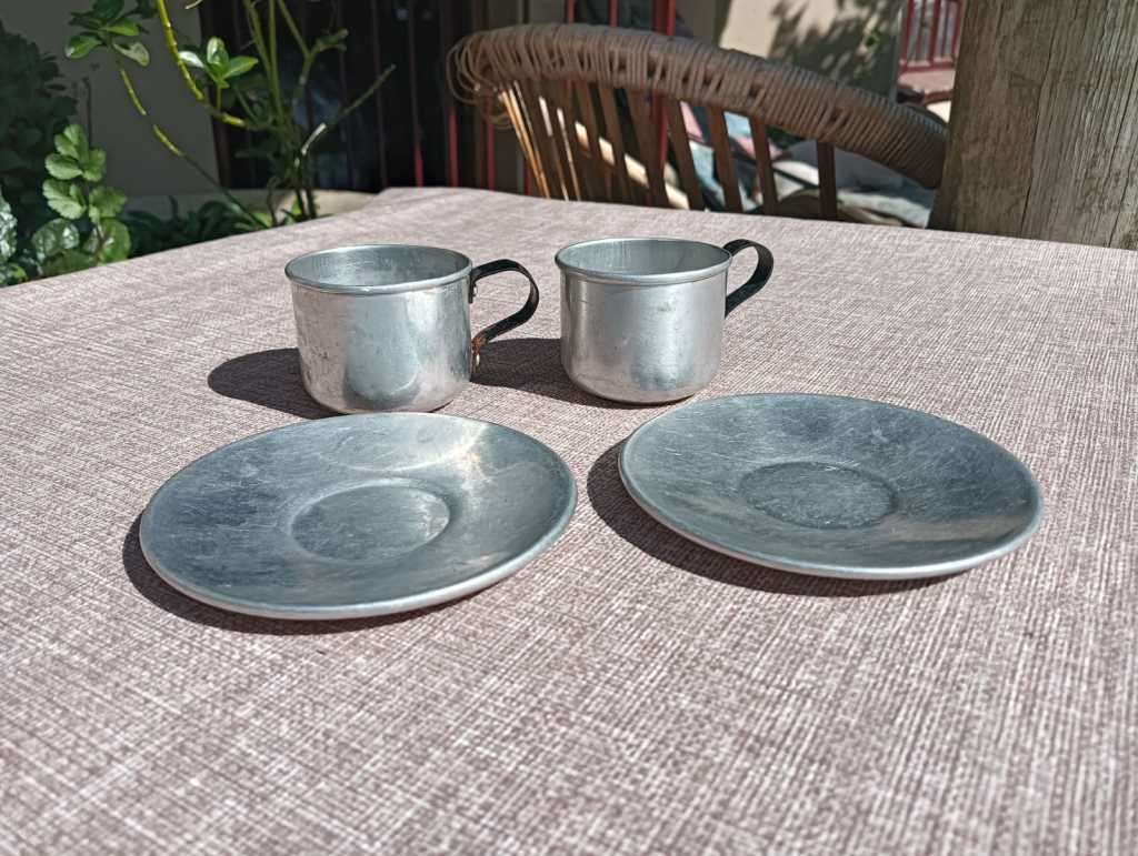 Vintage Kids Aluminium Cooking Set