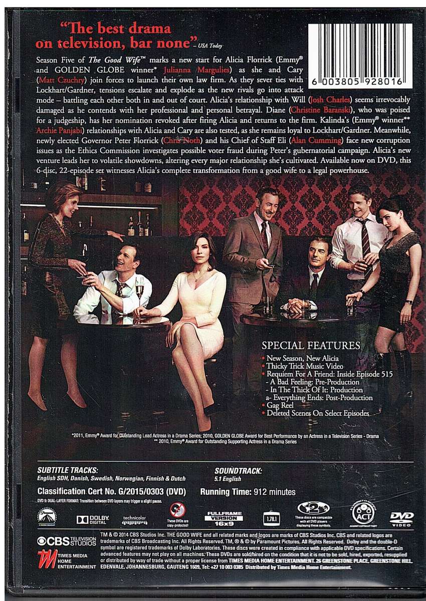 The Good Wife Season 5 6 DVD Box