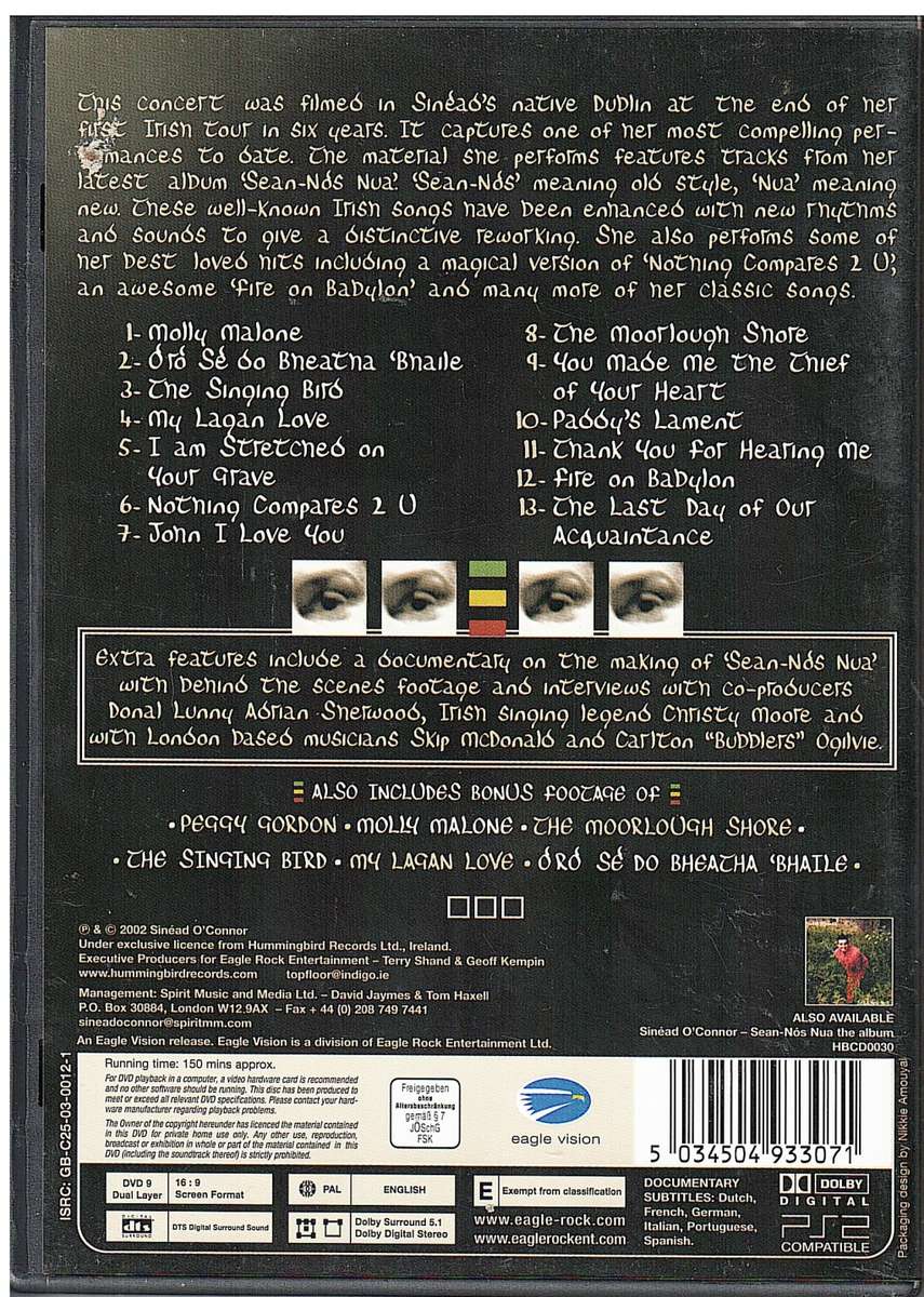 Sinead O`Connor- Goodnight, Thank You You`ve Been a Lovely Audience (Live in Dublin) DVD