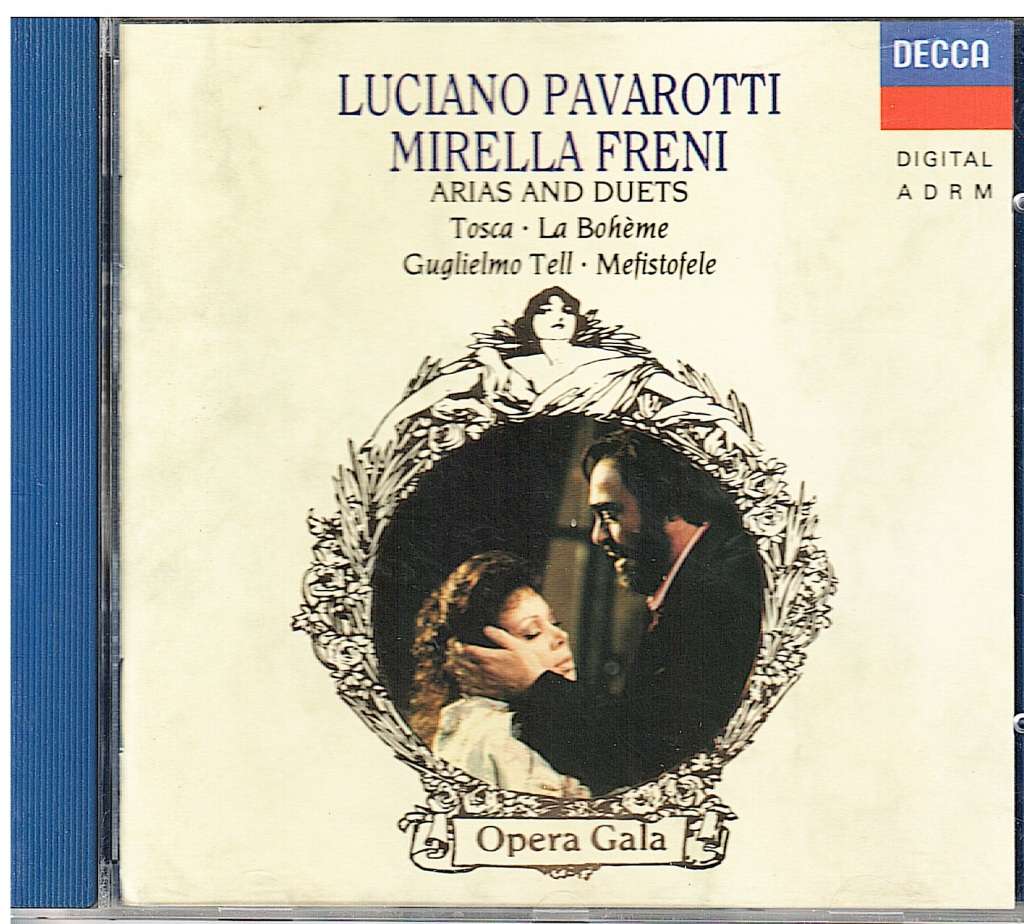 Luciano Pavarotti and Mirella Freni - Arias and Duets (Tosca, La Boheme etc.) CD