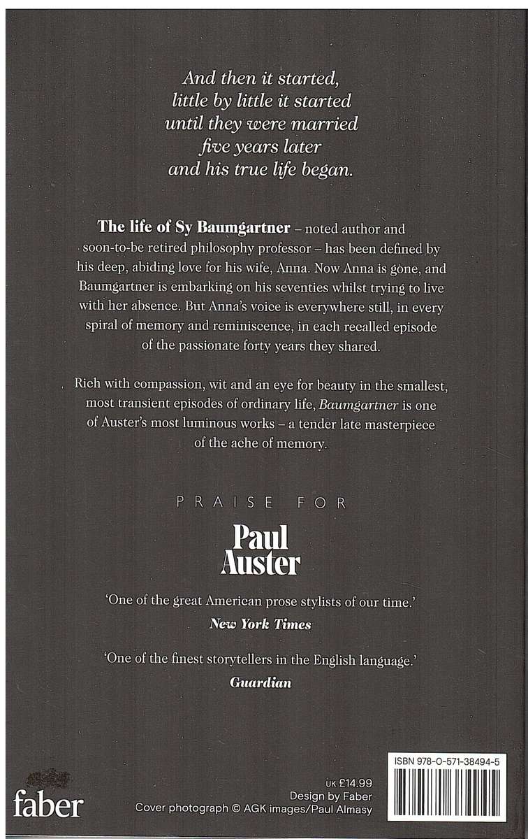 Baumgartner - Paul Auster