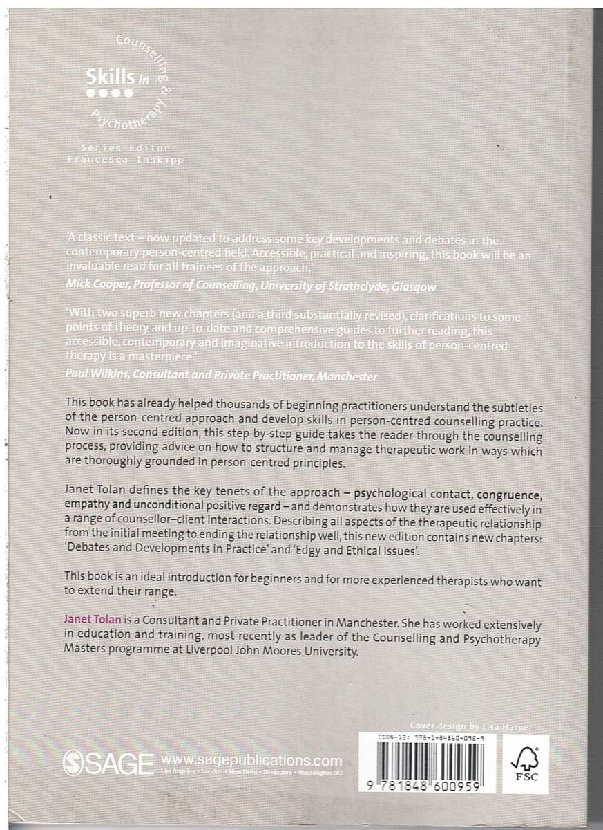 Skills in Person-Centred Counselling & Psychotherapy (Second Edition) - Janet Tolan