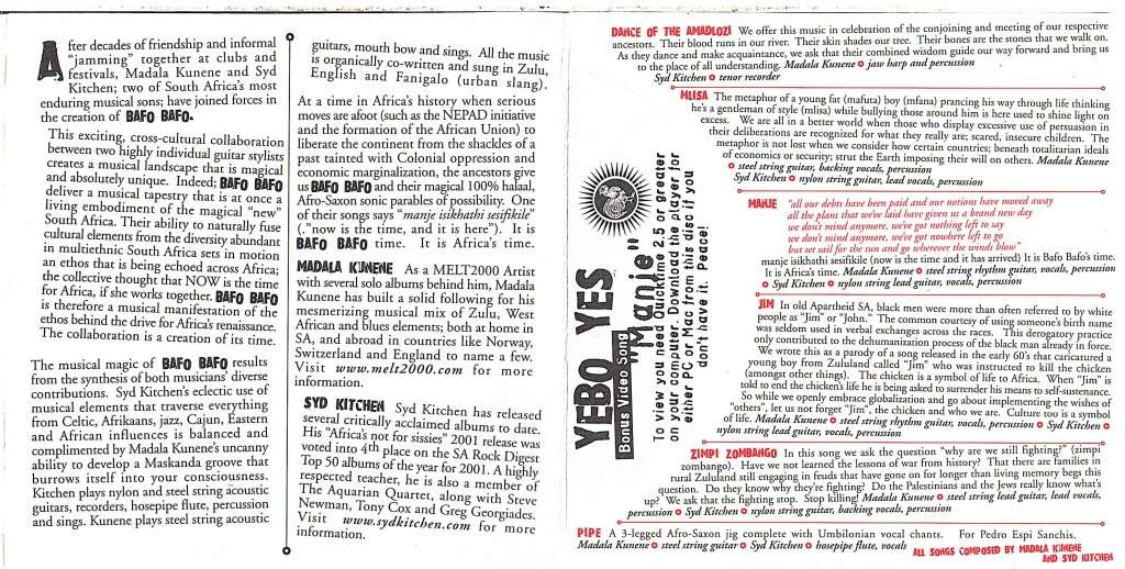 Bafo Bafo - Bafo Bafo CD