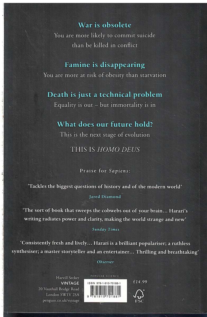 Homo Deus: A Brief History of Tomorrow - Yuval Noah Harari