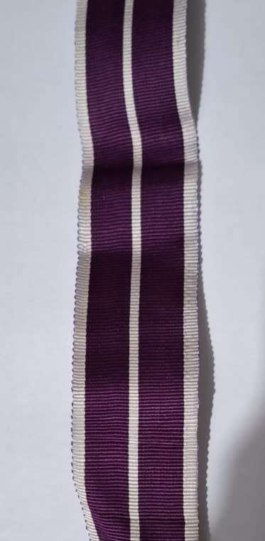 Royal Navy/Army Meritorious Service Medal Full Size Ribbon per 6`(150mm) piece
