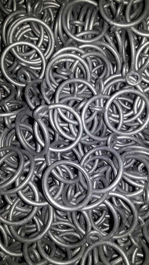 Aluminium Curtain Rings - 42mm Unpainted