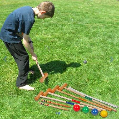 GAME - CROQUET LARGE WOODEN