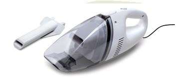 CAR VACUUM CLEANER - WHITE - POWERFUL AND COMPACT