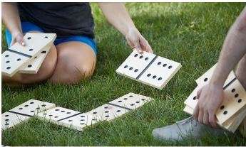 GIANT WOODEN DOMINO  - OUTDOOR LAWN GAMES GADGETS - PARTIES - WEDDINGS - HOLIDAY