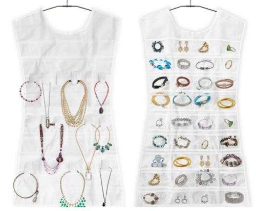 JEWELRY ORGANISER DRESS WHITE - STUNNING - HUGE SALE