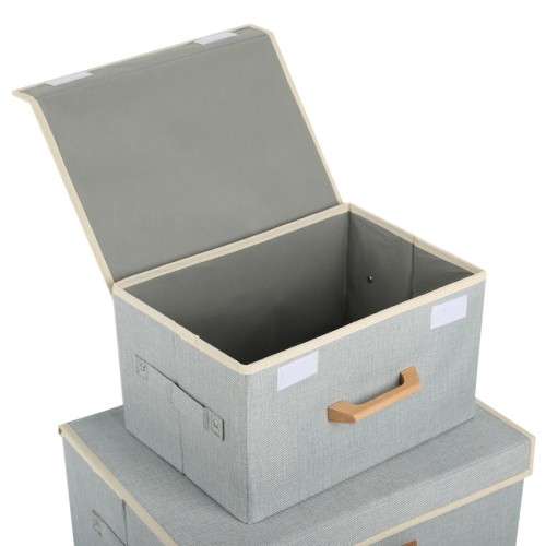 Storing Boxes Office Storage Home Space Savers Organisers Set of 2