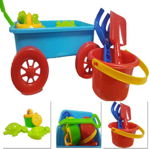 WAGON TOY PLAY SET  - BEACH GARDEN OUTDOOR TOYS HOLIDAY CHRISTMAS GIFTS
