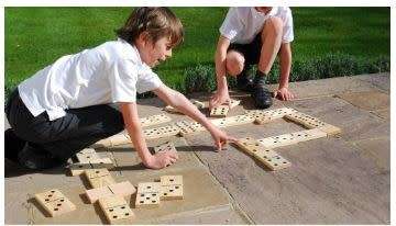 GIANT WOODEN DOMINO  - OUTDOOR LAWN GAMES GADGETS - PARTIES - WEDDINGS - HOLIDAY