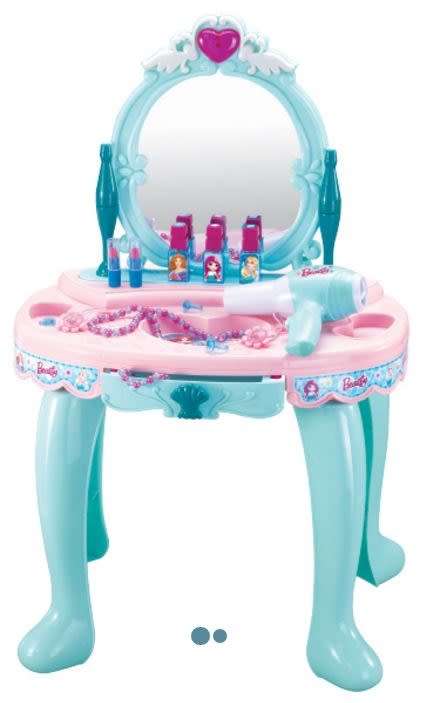 TOY DRESSER PRINCESS BLUE DRESSING TABLE GIRLS PLAYTIME PRETEND BEDROOM KIDS CHRISTMAS GIFTS GADGETS