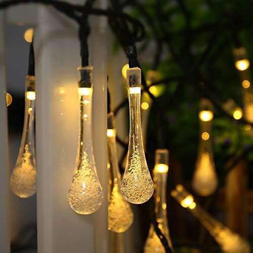Solar LED Raindrop Fairy Lights