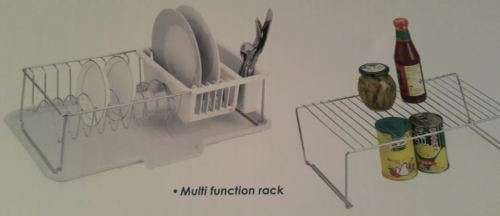 Dish Rack Multi Purpose - Kitchen Accessories Gadgets Gifts Storage Homeware