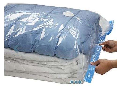 STORAGE VACUUM BAGS LARGE - BLANKETS LINEN - 4 PIECE STORING BAG HOMEWARE ORGANISATION CUPBOARDS