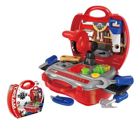 Tools Play Set 3 in 1 Suitcase Red