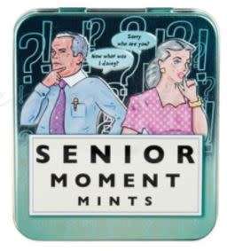 SALE SALE Mugs Senior Moments Mug and Mints in a Tin - Gift Set - Mother's Day Gifts
