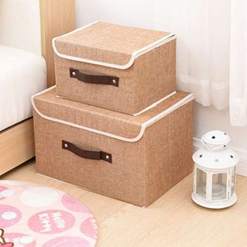 Storing Boxes Office Storage Home Space Savers Organisers Set of 2