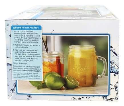 Drinking  Mason Glass Jars Set of 4