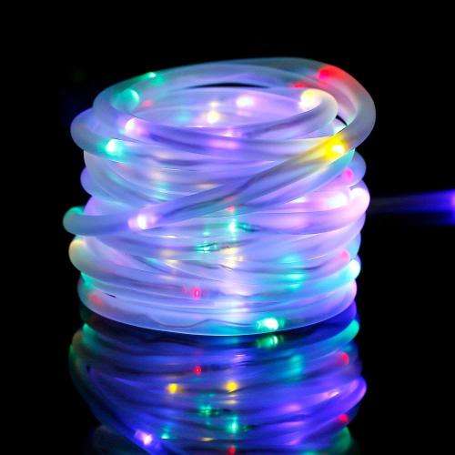 Solar Decorative Party Holiday Rope Lights 100Led 10M